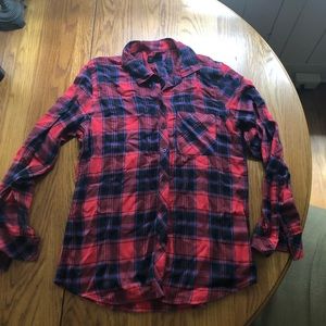 Red and blue flannel